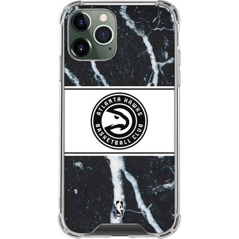 NBA Atlanta Hawks Marble iPhone 12 Pro Clear Case