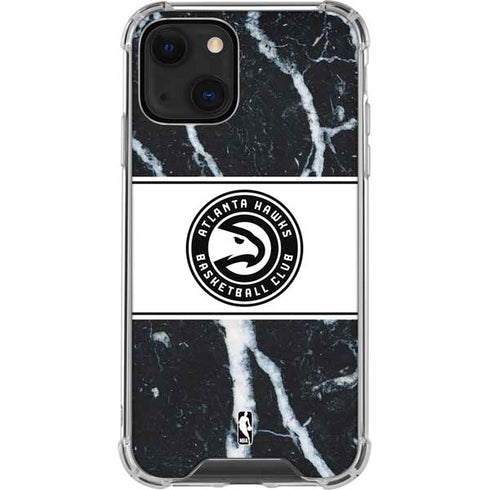 NBA Atlanta Hawks Marble iPhone 13 Clear Case