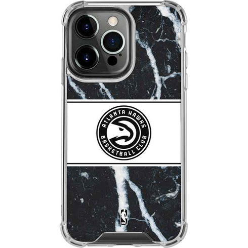 NBA Atlanta Hawks Marble iPhone 13 Pro Clear Case
