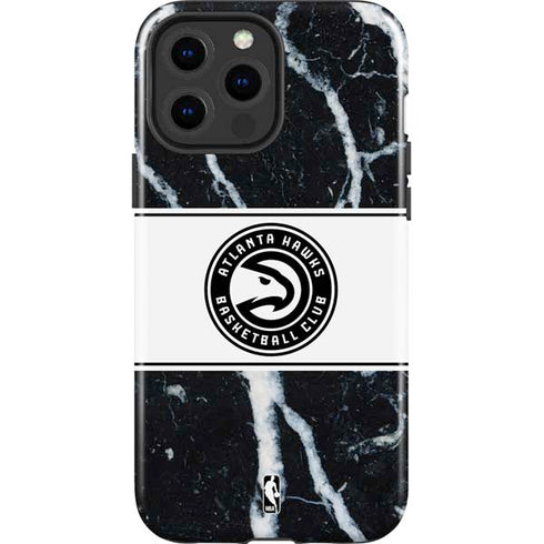 NBA Atlanta Hawks Marble iPhone 13 Pro Max Impact Case