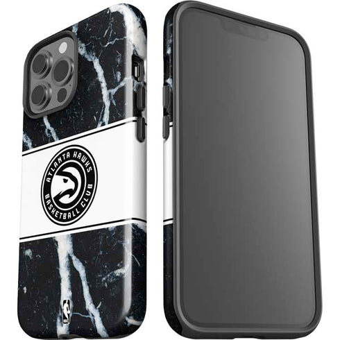 NBA Atlanta Hawks Marble iPhone 13 Pro Max Impact Case