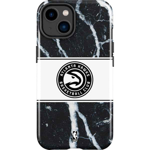 NBA Atlanta Hawks Marble iPhone 14 Plus Impact Case