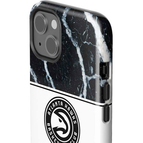 NBA Atlanta Hawks Marble iPhone 14 Plus Impact Case