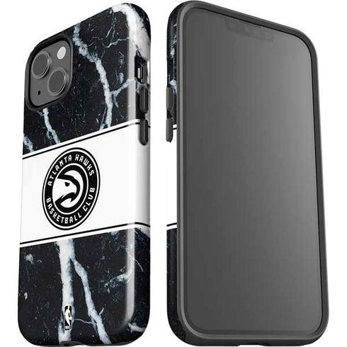 NBA Atlanta Hawks Marble iPhone 14 Plus Impact Case