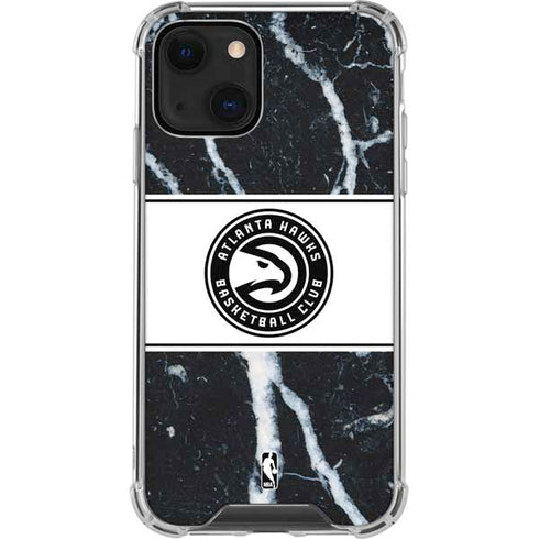 NBA Atlanta Hawks Marble iPhone 14 Plus Clear Case