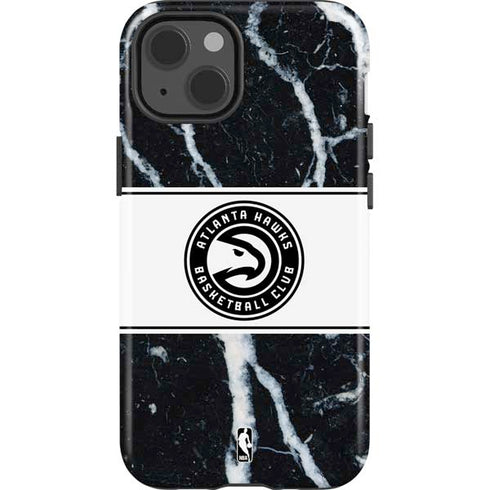 NBA Atlanta Hawks Marble iPhone 14 Impact Case