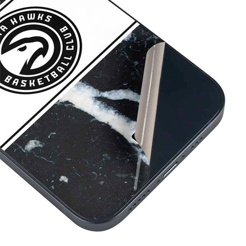 NBA Atlanta Hawks Marble iPhone 15 Plus Skin