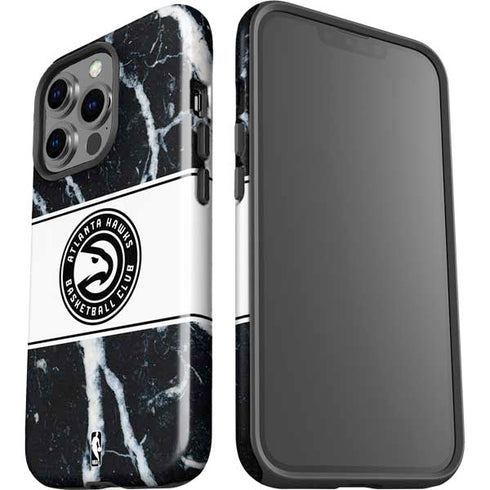 NBA Atlanta Hawks Marble iPhone 14 Pro Impact Case