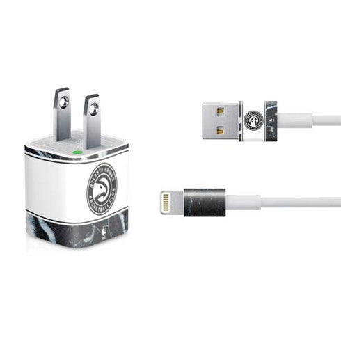 NBA Atlanta Hawks Marble iPhone Charger (5W USB) Skin