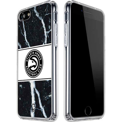 NBA Atlanta Hawks Marble iPhone SE (2nd & 3rd Gen) Clear Case