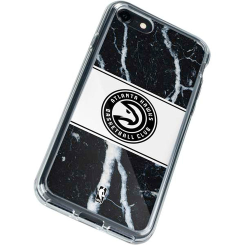 NBA Atlanta Hawks Marble iPhone SE (2nd & 3rd Gen) Clear Case
