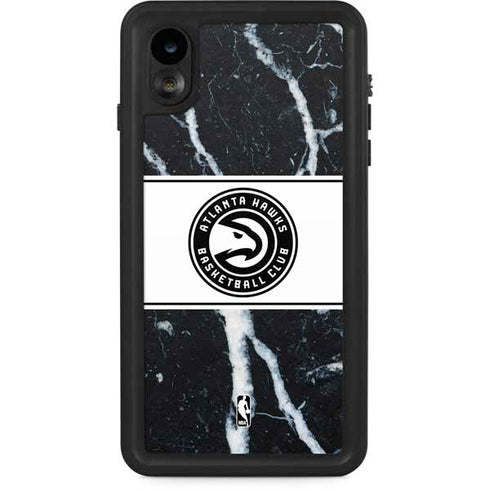 NBA Atlanta Hawks Marble iPhone XR Waterproof Case