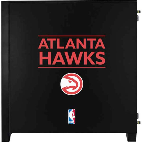 NBA Atlanta Hawks Standard - Black Corsair 4000D Tempered Glass Mid-Tower ATX Case Skin