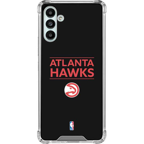 NBA Atlanta Hawks Standard - Black Galaxy A13 5G Clear Case