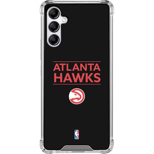 NBA Atlanta Hawks Standard - Black Galaxy A14 5G Clear Case