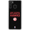 NBA Atlanta Hawks Standard - Black Galaxy A21 Clear Case