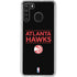 NBA Atlanta Hawks Standard - Black Galaxy A21 Clear Case