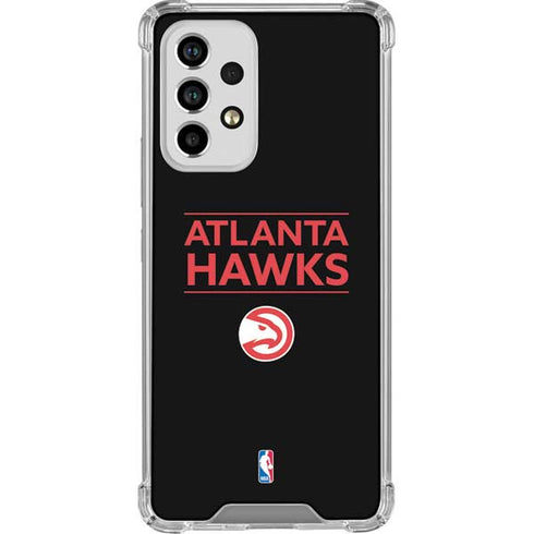 NBA Atlanta Hawks Standard - Black Galaxy A33 5G Clear Case