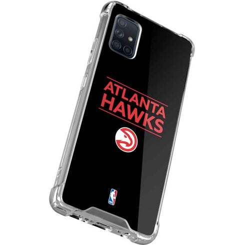 NBA Atlanta Hawks Standard - Black Galaxy A51 5G Clear Case