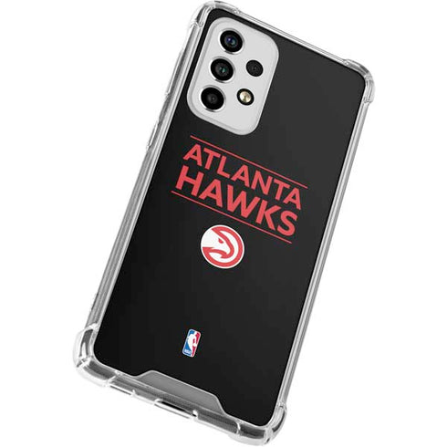 NBA Atlanta Hawks Standard - Black Galaxy A53 5G Clear Case