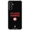NBA Atlanta Hawks Standard - Black Galaxy A54 5G Clear Case