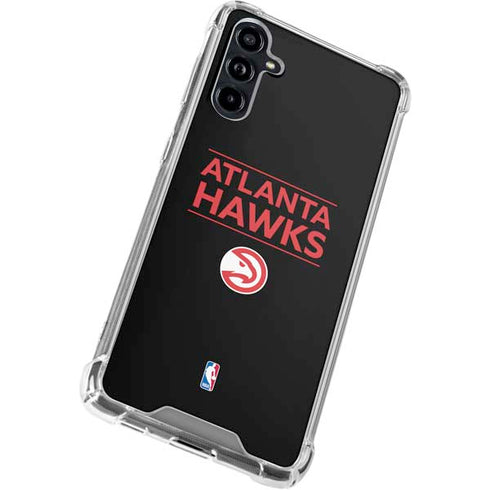 NBA Atlanta Hawks Standard - Black Galaxy A54 5G Clear Case