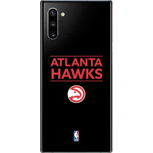 NBA Atlanta Hawks Standard - Black Galaxy Note 10 Skin