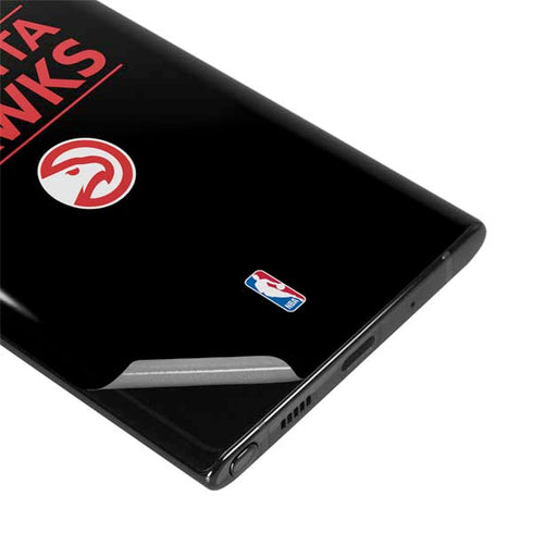 NBA Atlanta Hawks Standard - Black Galaxy Note 10 Skin