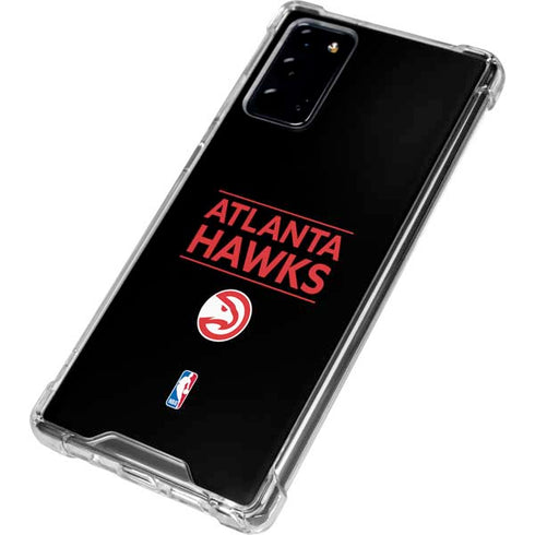 NBA Atlanta Hawks Standard - Black Galaxy Note20 5G Clear Case