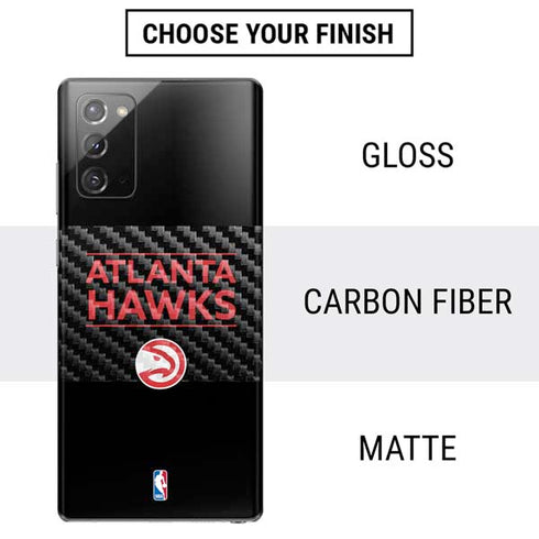 NBA Atlanta Hawks Standard - Black Galaxy Note20 5G Skin