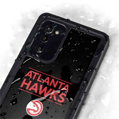 NBA Atlanta Hawks Standard - Black Galaxy Note20 5G Waterproof Case