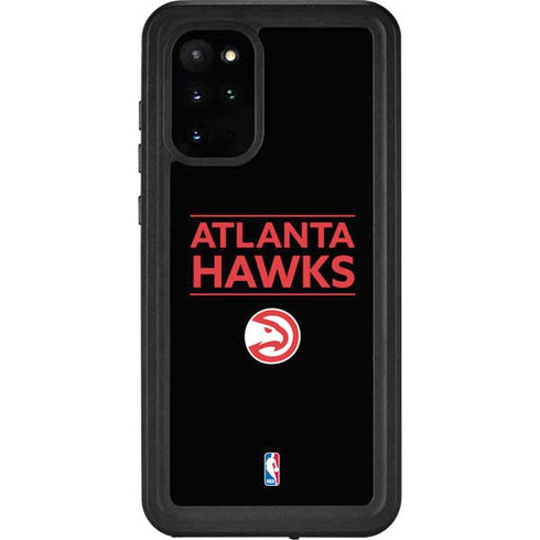 NBA Atlanta Hawks Standard - Black Galaxy S20 Plus Waterproof Case