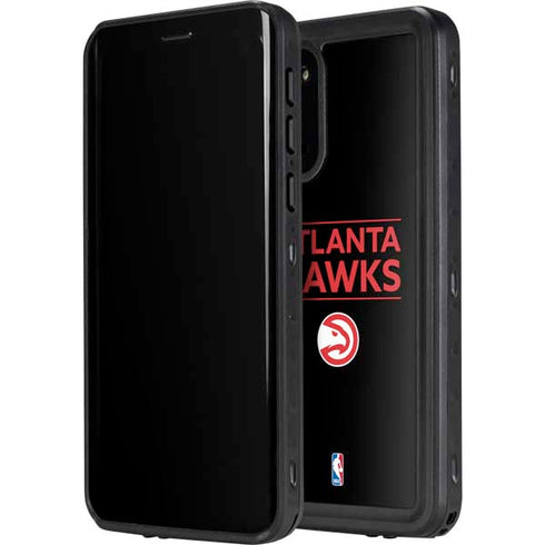 NBA Atlanta Hawks Standard - Black Galaxy S20 Plus Waterproof Case