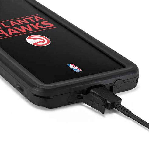 NBA Atlanta Hawks Standard - Black Galaxy S20 Waterproof Case