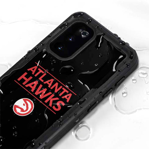 NBA Atlanta Hawks Standard - Black Galaxy S20 Waterproof Case