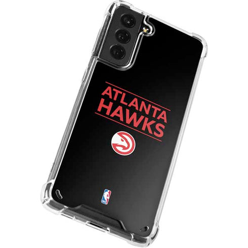 NBA Atlanta Hawks Standard - Black Galaxy S21 Plus 5G Clear Case