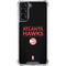 NBA Atlanta Hawks Standard - Black Galaxy S22 Clear Case