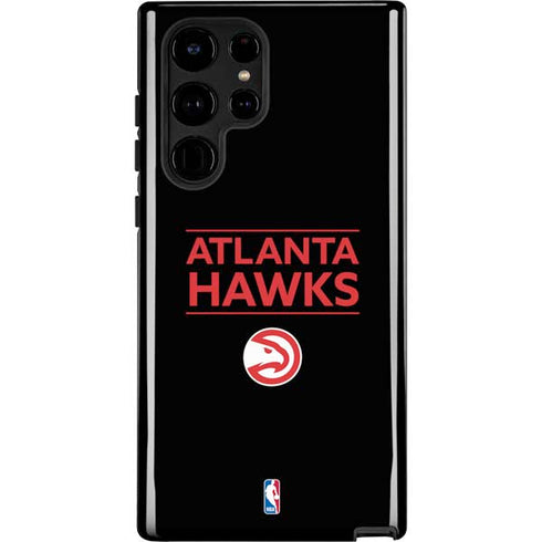 NBA Atlanta Hawks Standard - Black Galaxy S22 Ultra Pro Case