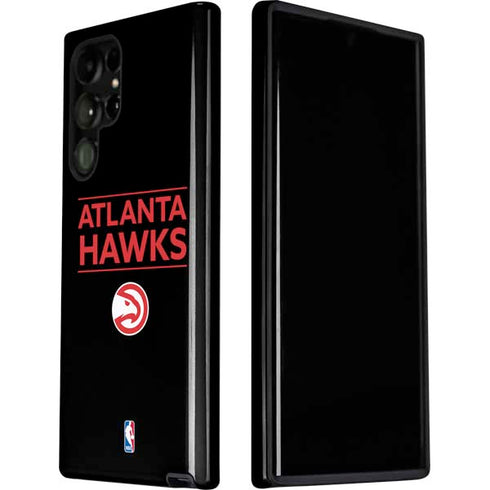 NBA Atlanta Hawks Standard - Black Galaxy S22 Ultra Pro Case