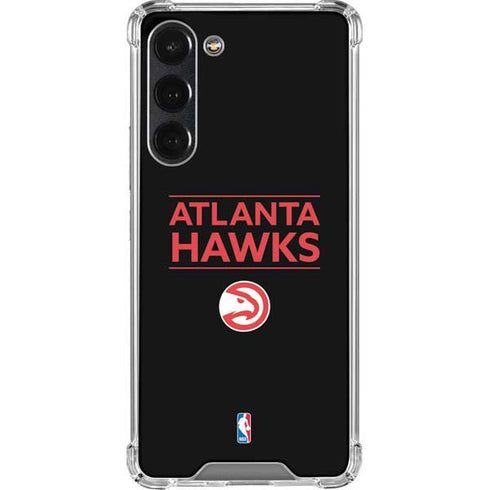 NBA Atlanta Hawks Standard - Black Galaxy S23 Plus Clear Case