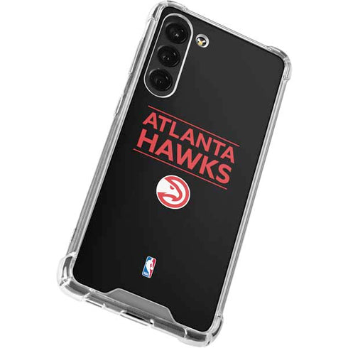 NBA Atlanta Hawks Standard - Black Galaxy S23 Plus Clear Case