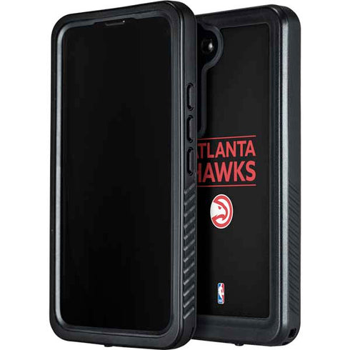 NBA Atlanta Hawks Standard - Black Galaxy S23 Plus Waterproof Case