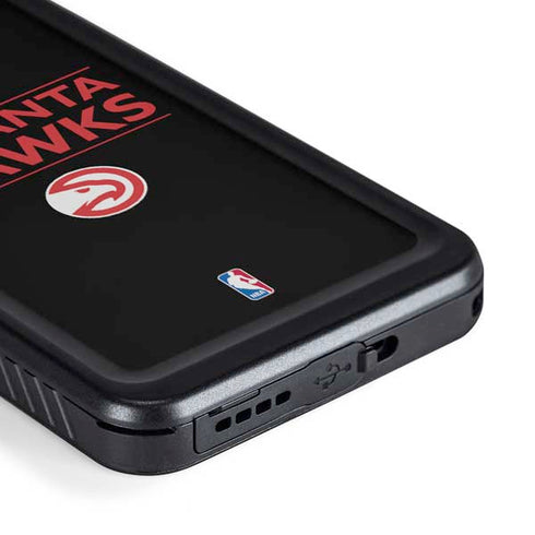 NBA Atlanta Hawks Standard - Black Galaxy S23 Plus Waterproof Case