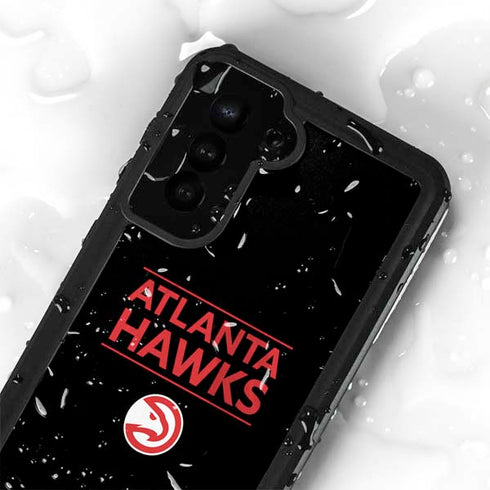 NBA Atlanta Hawks Standard - Black Galaxy S23 Plus Waterproof Case