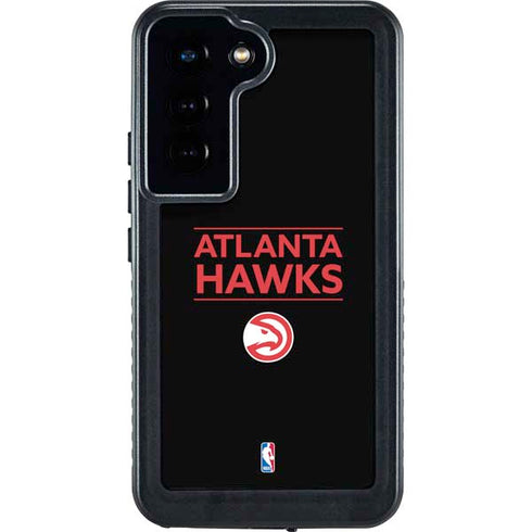 NBA Atlanta Hawks Standard - Black Galaxy S23 Waterproof Case