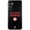 NBA Atlanta Hawks Standard - Black Galaxy S24 Plus Clear Case