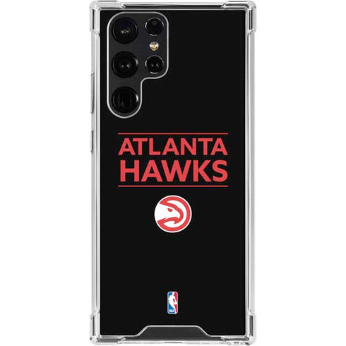 NBA Atlanta Hawks Standard - Black Galaxy S24 Ultra Clear Case