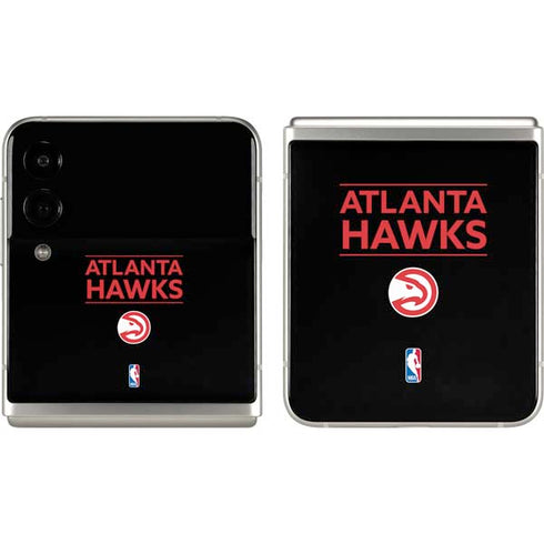 NBA Atlanta Hawks Standard - Black Galaxy Z Flip3 5G Skin