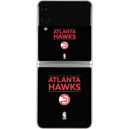 NBA Atlanta Hawks Standard - Black Galaxy Z Flip3 5G Skin