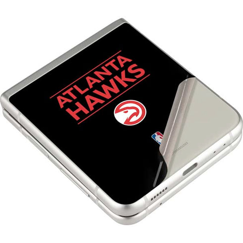 NBA Atlanta Hawks Standard - Black Galaxy Z Flip3 5G Skin